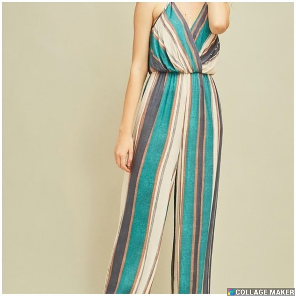 Magnolia Boutique Stripped Jumpsuit